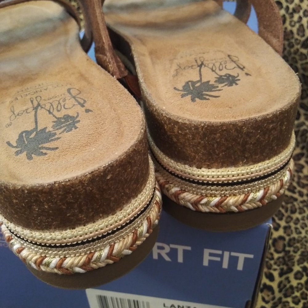 2200 Size 6.5 Jellypop Cork Bottom Platform Sandals - Picture 7 of 8